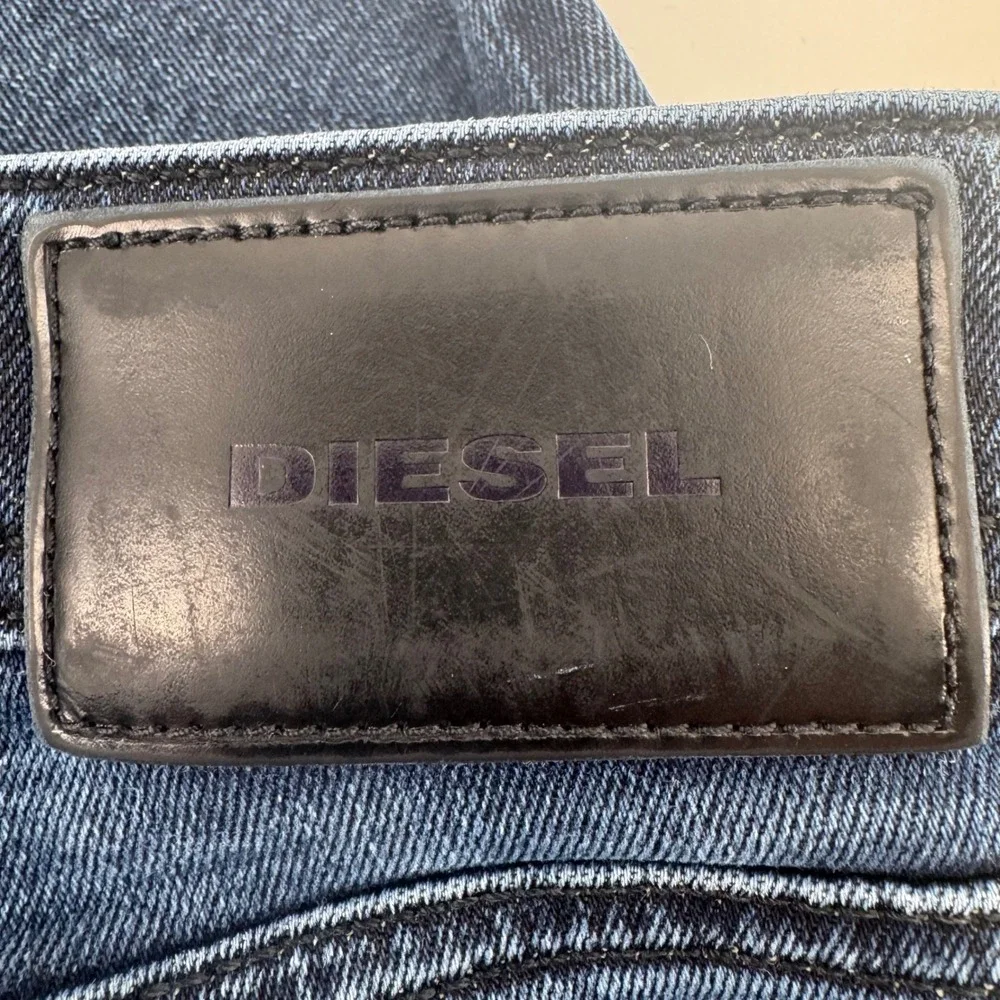 Diesel Waykee Regular Straight Jeans Men Dark Wash Size 33W 32L‎